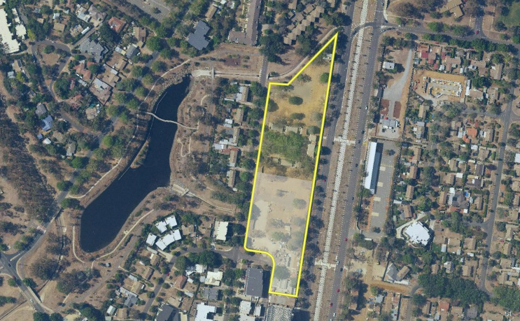 Overlay map showing site for stage three of Northbourne on Lyneham development.