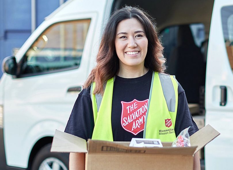 Salvation Army volunteer 