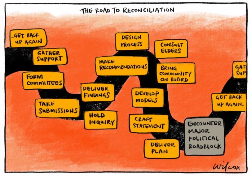 'The Road to Reconciliation' by Cathy Wilcox
