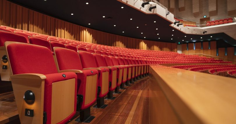 empty seats in Llewelyn hall 