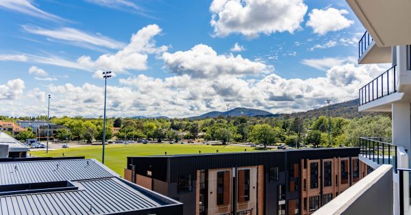 Not to be repeated, modern spacious living set alongside Canberra's rich history