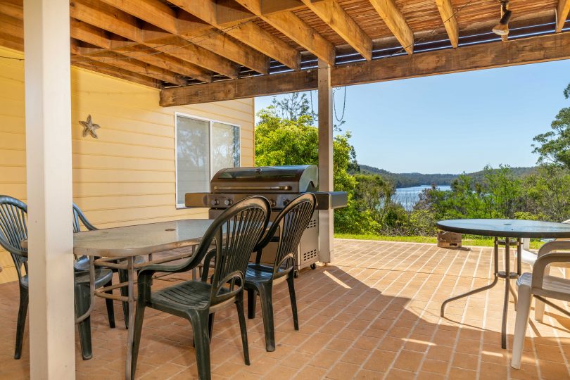 Views from alfresco dining area