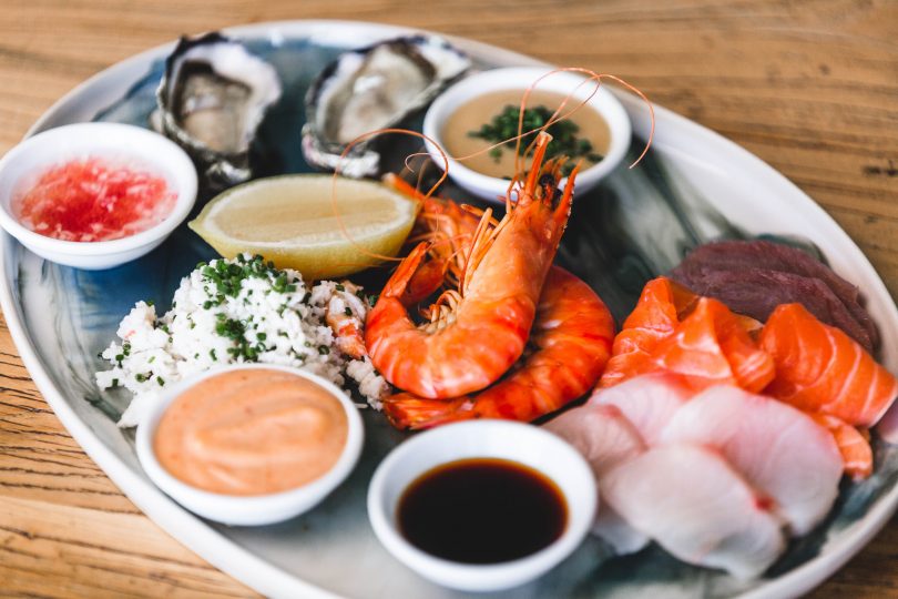 Seafood platter