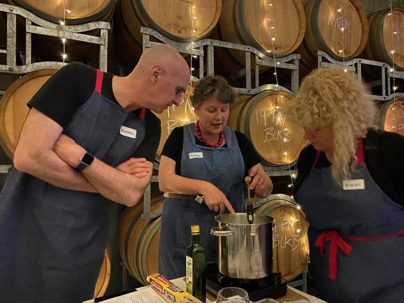 Cheesemaking class at Bungendore