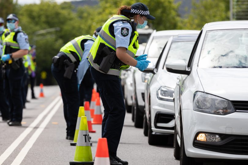 Police checkpoint 