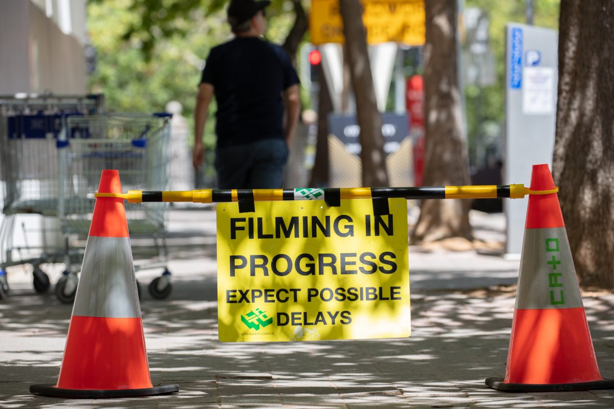 Filming sign