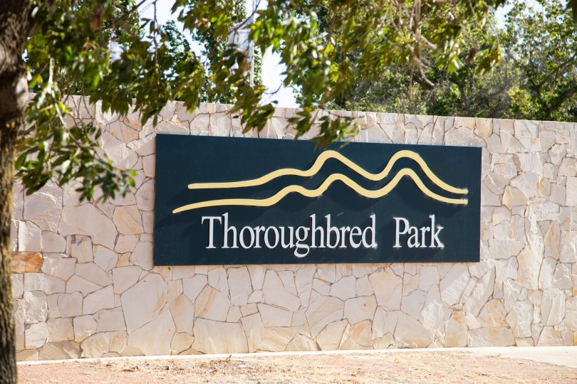 entrance to thoroughbred park