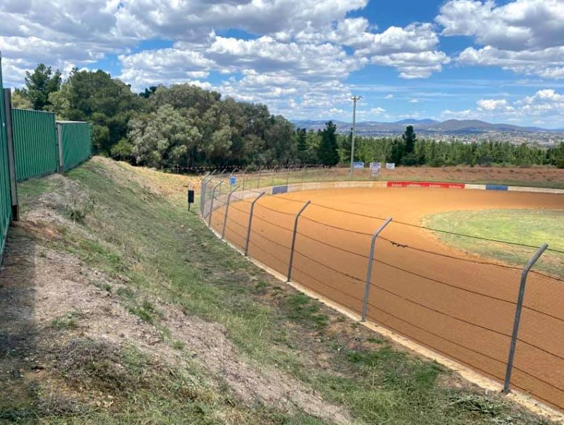 The ACT Speedway track at Fairbairn