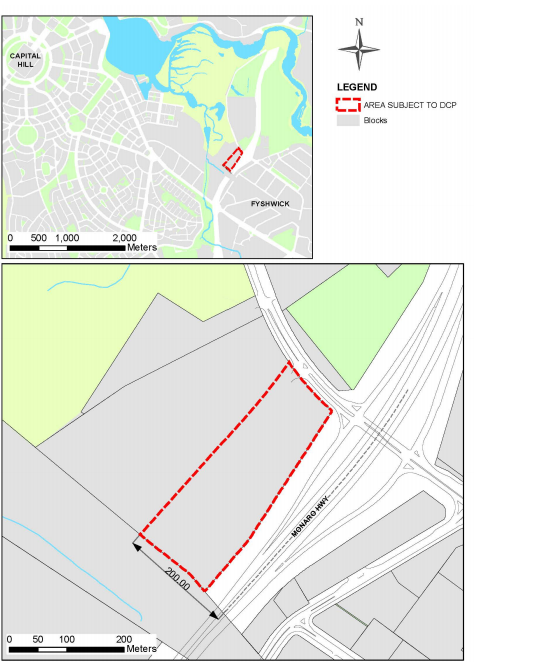 Maps of Dairy Road Precinct in Fyshwick.