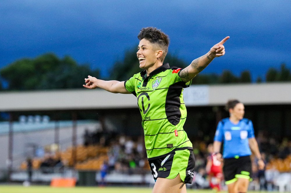 Canberra United's Michelle Heyman. Photo: Supplied.