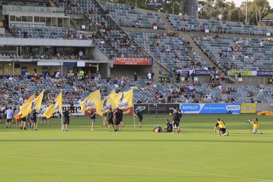 A Brumbies home game in 2020. Photo: File.