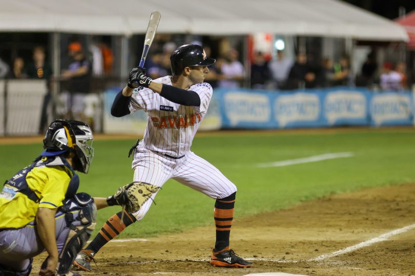 Canberra Cavalry v Brisbane Bandits at Narrabundah Ballpark on Saturday 5 February.