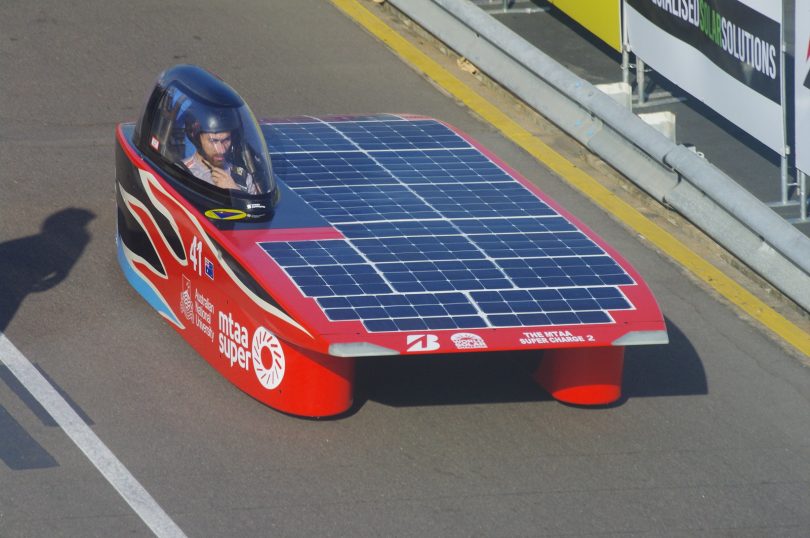 ANU's solar racing car will compete in the Bridgestone World Solar Challenge later this year.