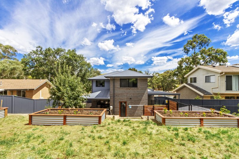 Tiered backyard