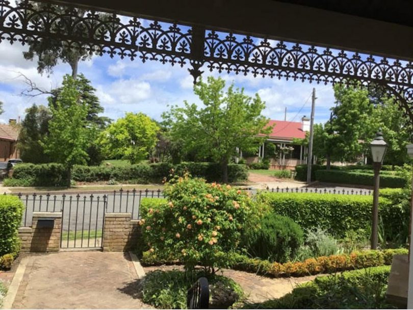 Front yard of house in Hurst Street, Goulburn.