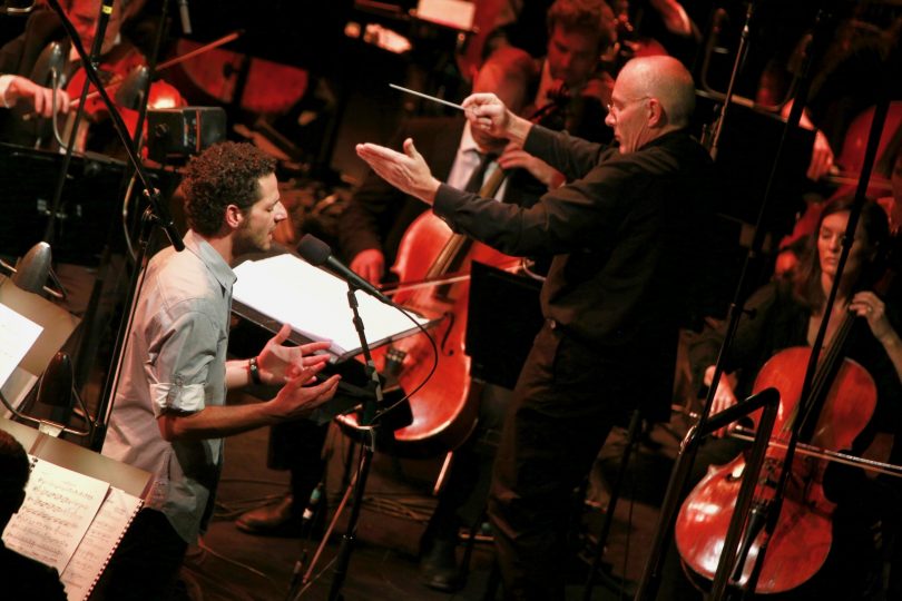 Luminous singer Lior performs Compassion with Nigel Westlake and Orchestra. Photo: Ken Butti