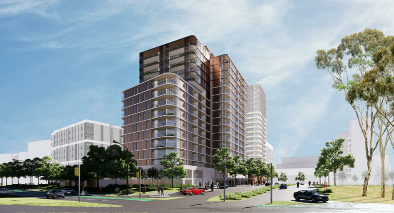 Artist's impression of building in Woden. 