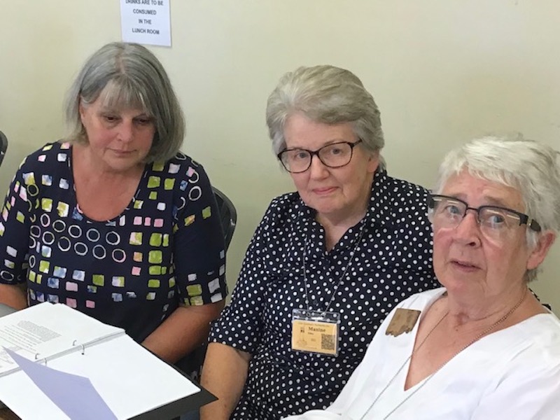 Sharon Williams, Maxine Elder and Daphne Penalver.