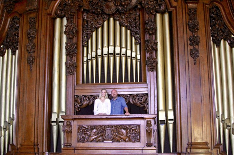 Managers at The Abbey, Katherine Fisher and Stu Thompson. 