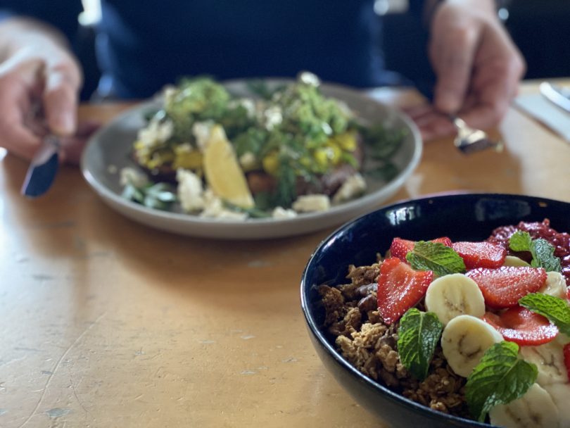 Breakfast at The Albion Cafe, Braidwood