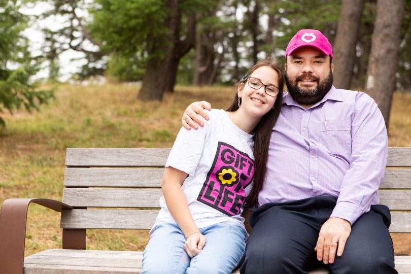 Samantha and her father Tim Kapustin