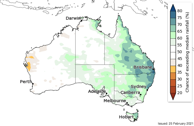 Autumn rainfall forecast