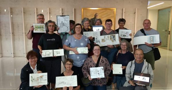 Canberra's 'Urban Sketchers' preserving a record of the city