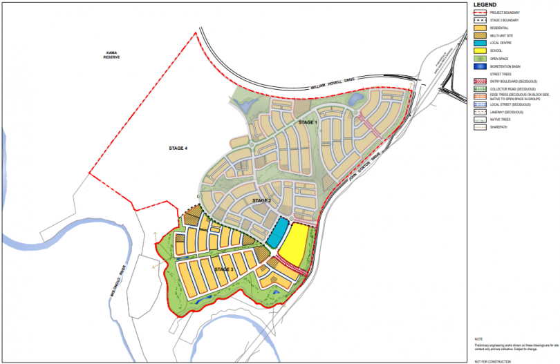 Master plan for Whitlam Stage 3