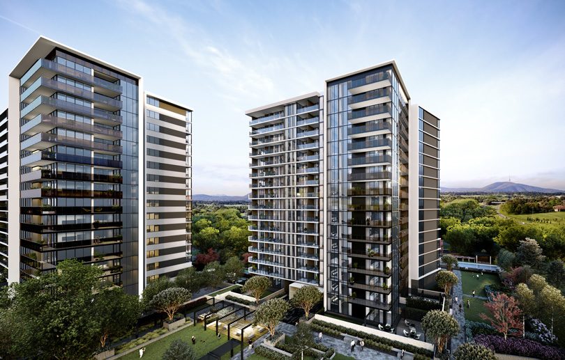 The Oaks apartments in Woden.