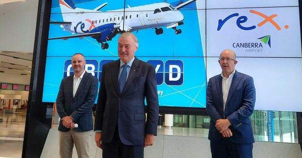 Rex Airlines launches Sydney-Canberra link with $99 one-way fare