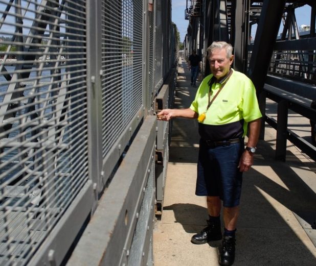 Rodney Plumb on Batemans Bay Bridge.