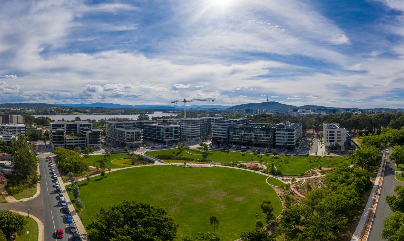 Aerial view of Campbell 5 development.