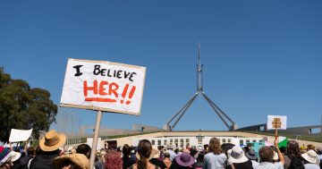 Thousands of protestors gather at APH to demand an end to gendered violence