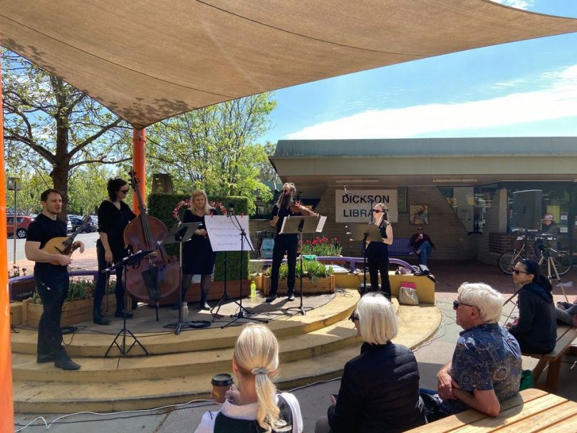 Enjoy free performances from local musicians and performers every Thursday and Saturday from 11am-1pm.
