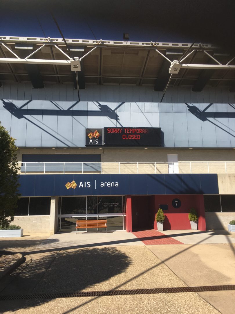 The temporary closure of the AIS Arena means that Canberra is without a mid-sized indoor arena. Photo: Tim Gavel.