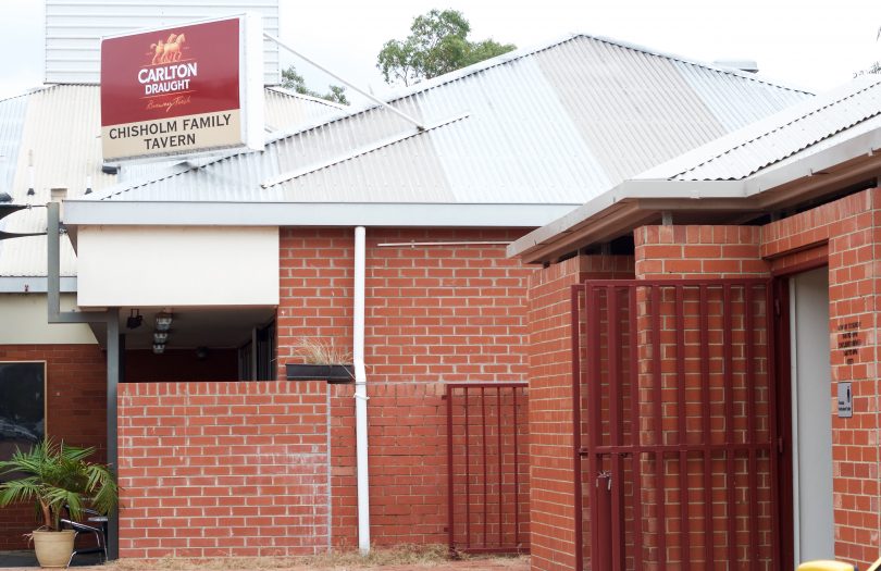 The public toilet block adjacent to the Chisholm Tavern 