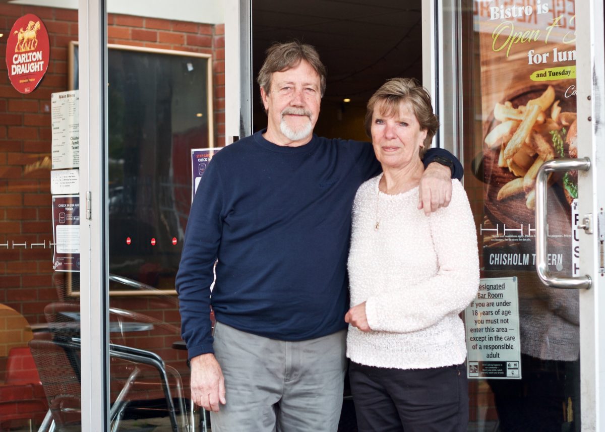 Chisholm Tavern owners Graham and Jennifer Hunt.