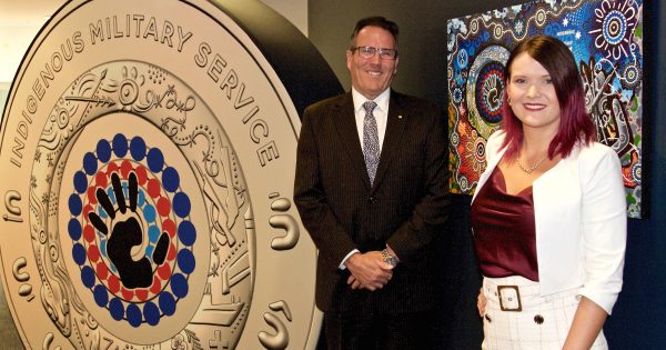 Footprints of Indigenous military service inscribed on new coin