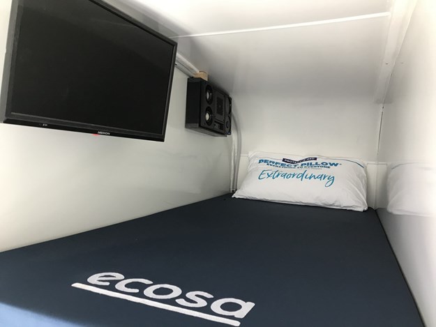 One of the sleepbus pods