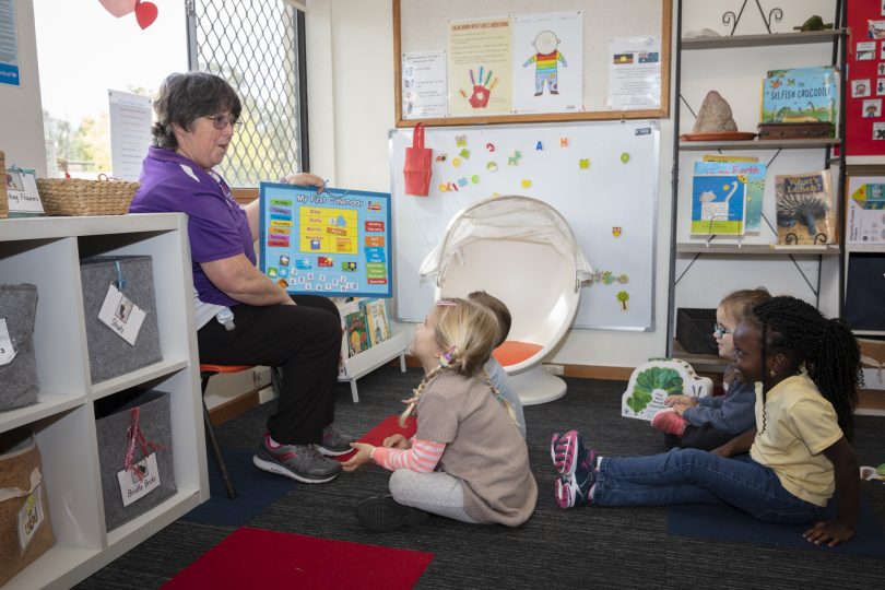 Children in class at WCS Evatt Preschool