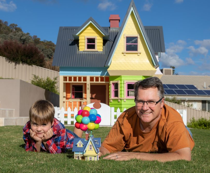 Scott Fincher and his son