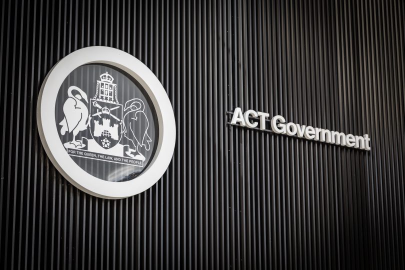 ACT Government logo on building