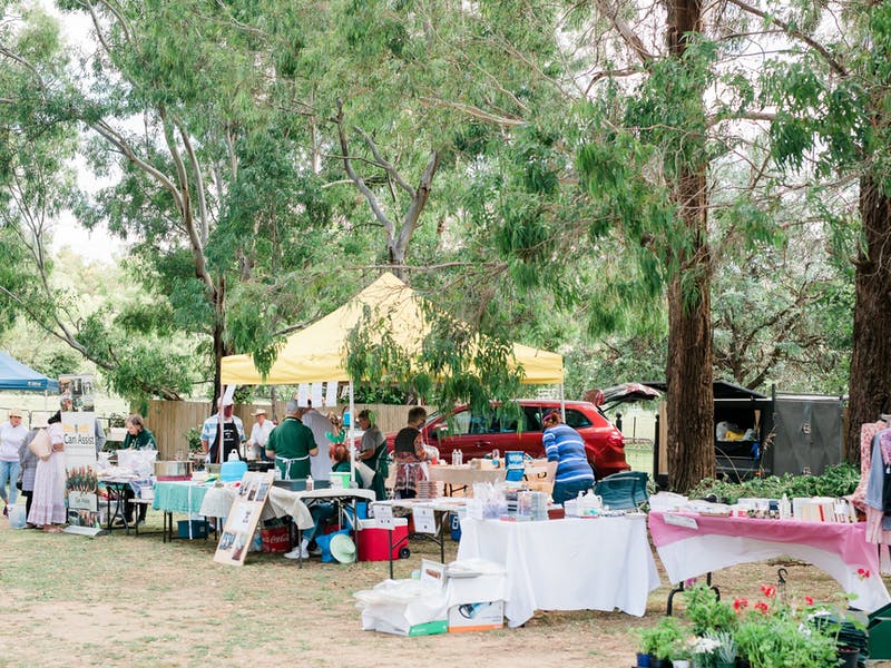 Stalls at Binalong Community Markets