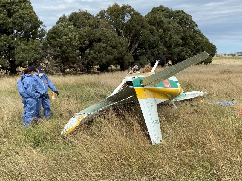 Crashed plane