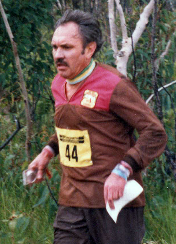 Bob Mouatt orienteering in the early 1980s