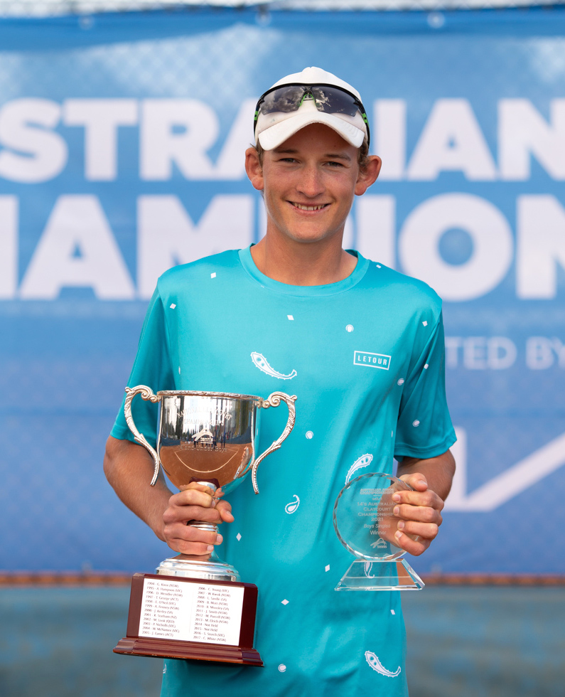 Charlie Camus with his trophies