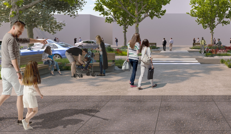 Artist's impression of Lonsdale Street upgrade