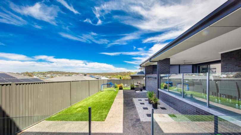Rural views from the outdoor area of property at Googong