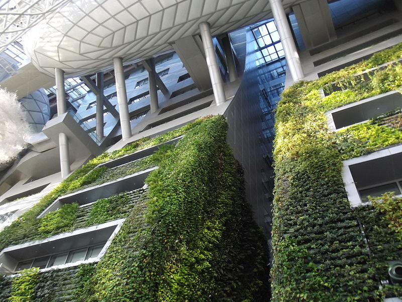 Green wall at Seoul City Hall