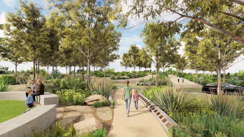 Artist's impression of Southern Memorial Park